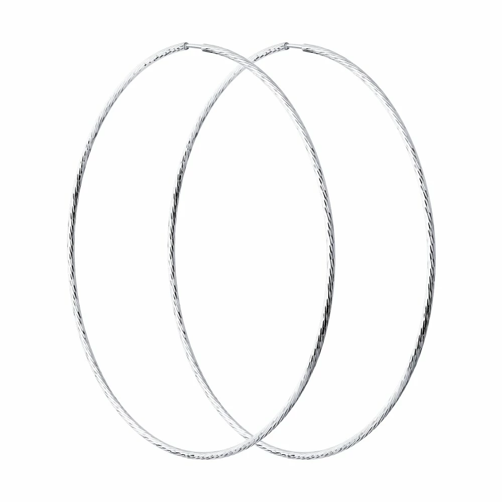 Серьги конго 94-124-01874-1 серебро