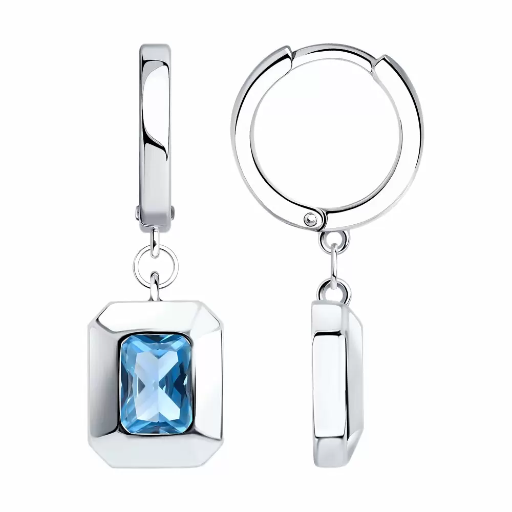 Серьги подвесные 94026869 серебро_0