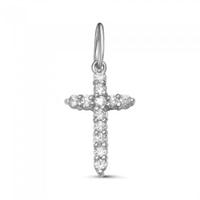 Крест декоративный п1005р серебро