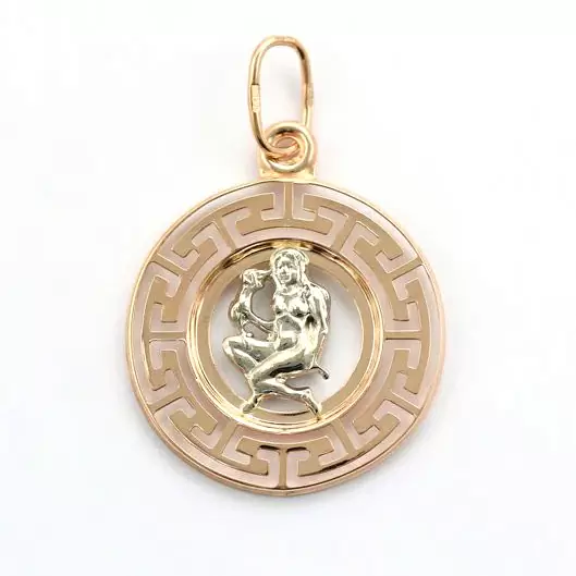 Подвеска знак зодиака КрСВПдев золото Дева_1