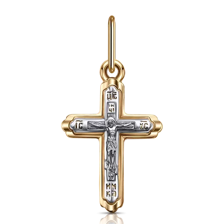 Крест христианский Кр102-2571 золото