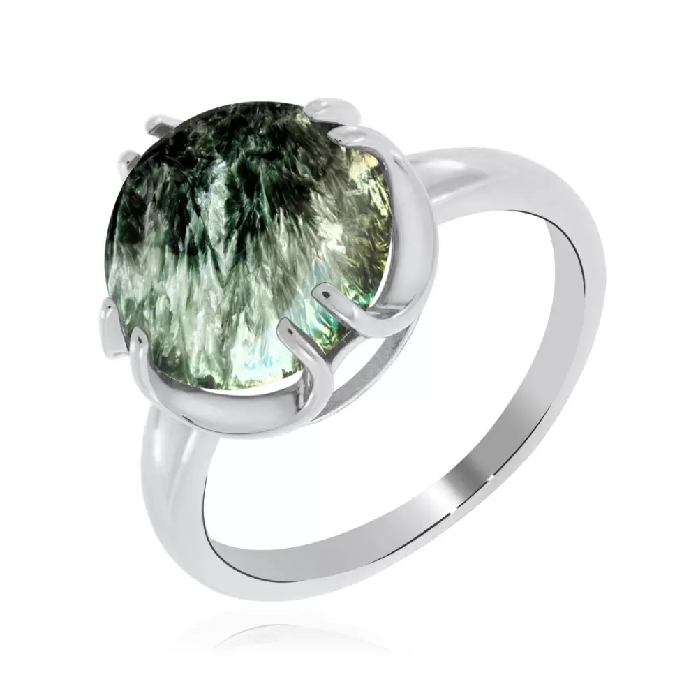 Кольцо один камень 1340921930 серебро