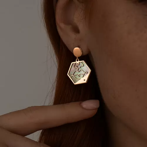 Серьги подвесные 83020213 серебро