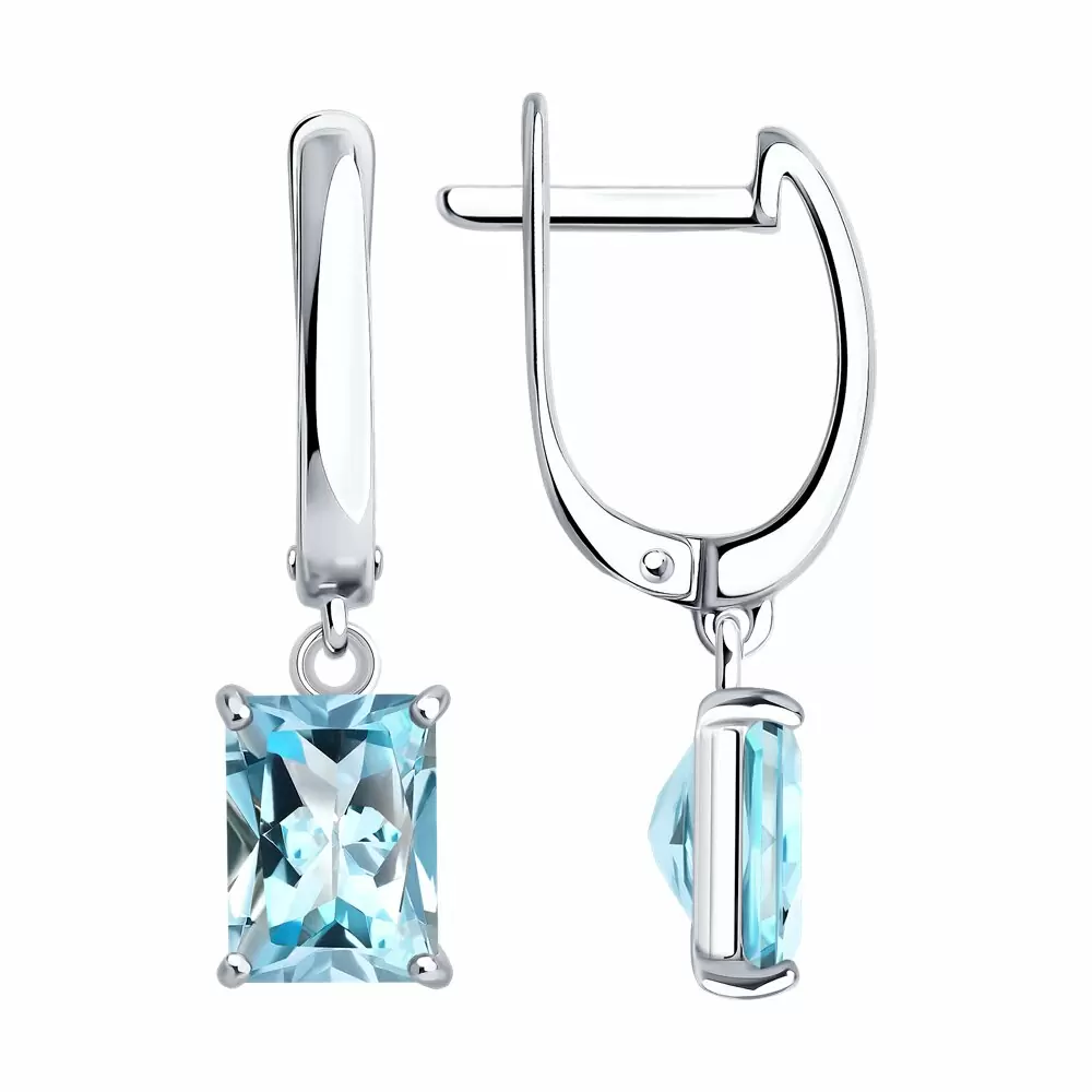 Серьги подвесные 92023187 серебро_0