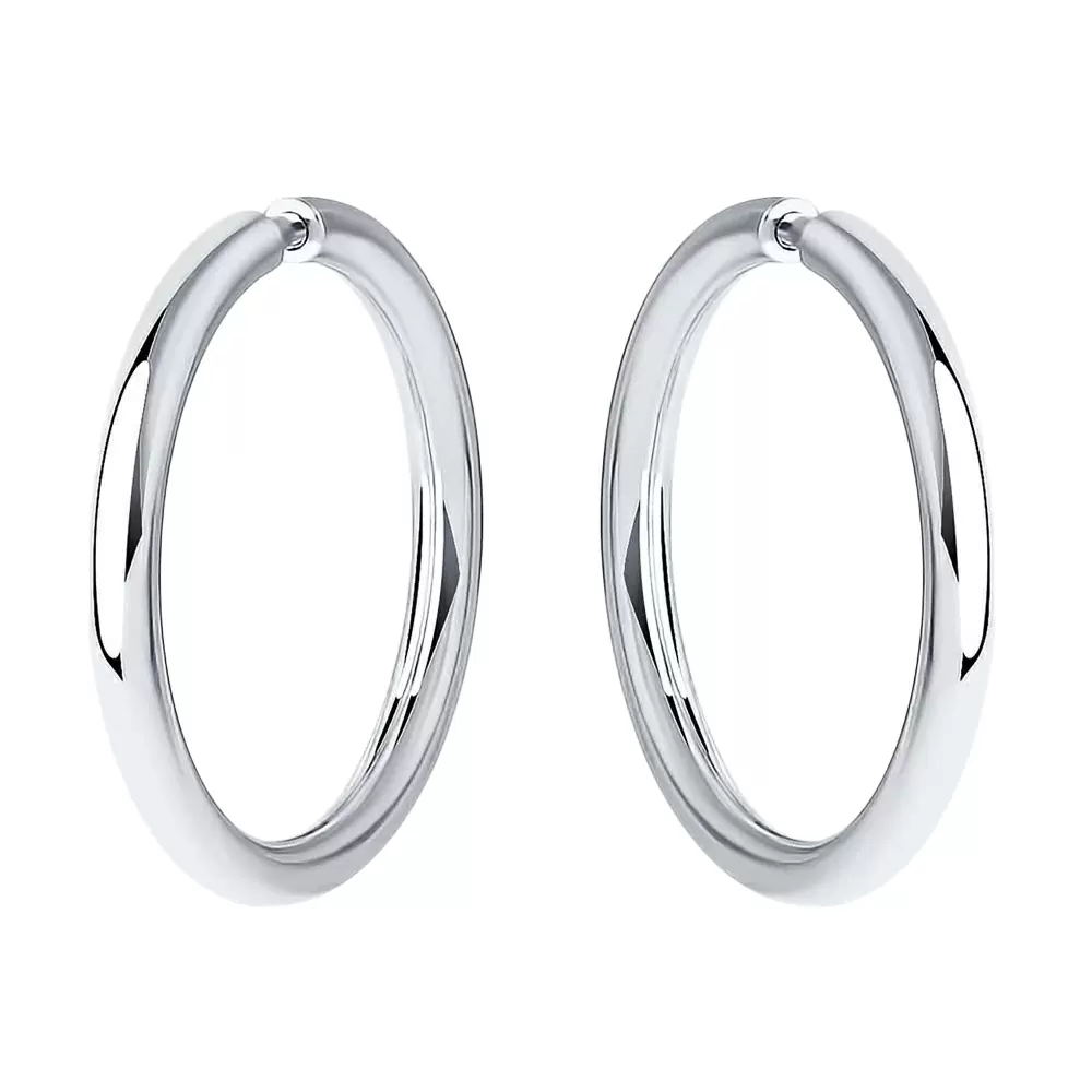 Серьги конго 94140041 серебро