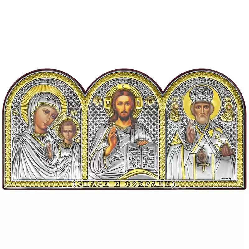 Икона триптих 6396.3O ювелирный сплав Триптих