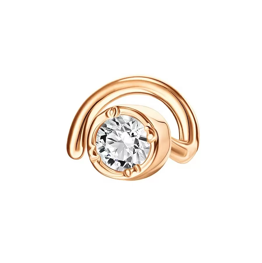 Пирсинг в нос ПрснгНос2мм.бцФ.з585 золото_1