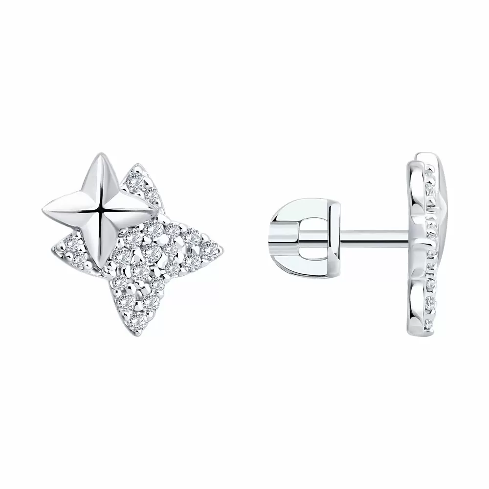 Серьги пусеты 94027313 серебро_0