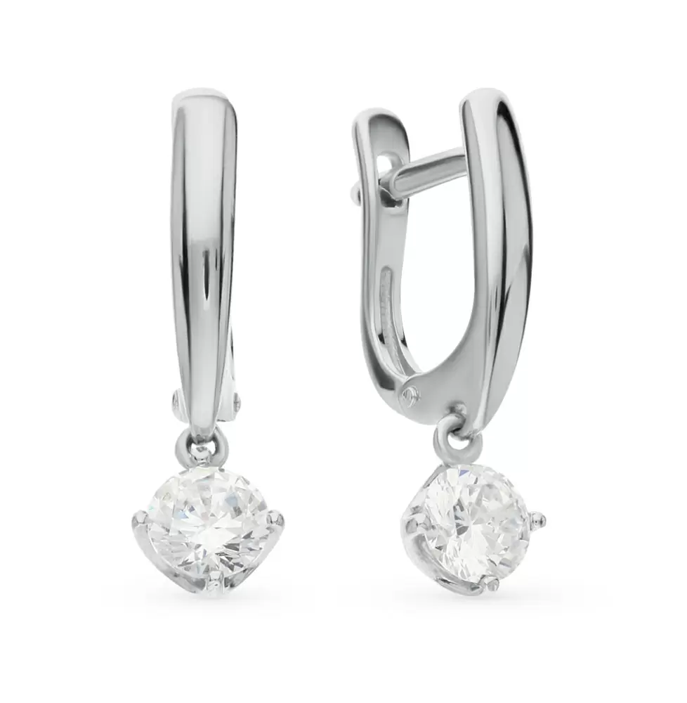 Серьги подвесные 94021940 серебро_0