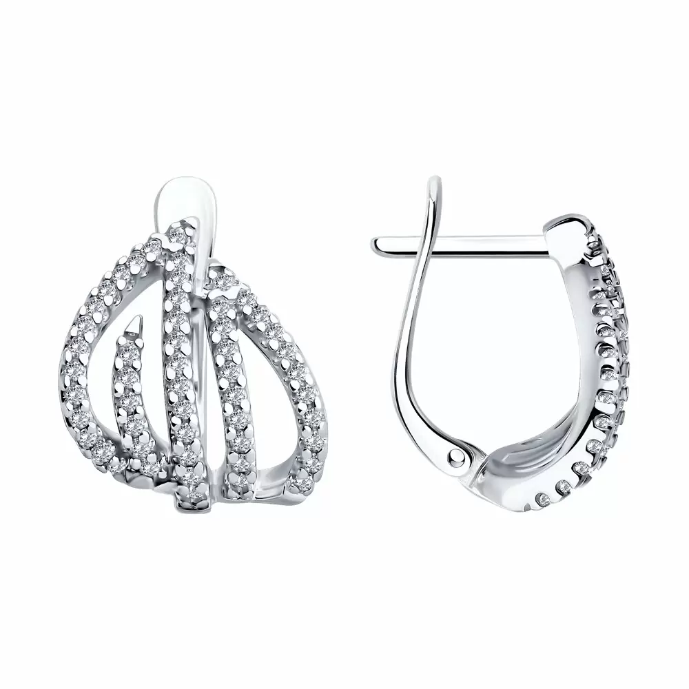 Серьги 94026660 серебро