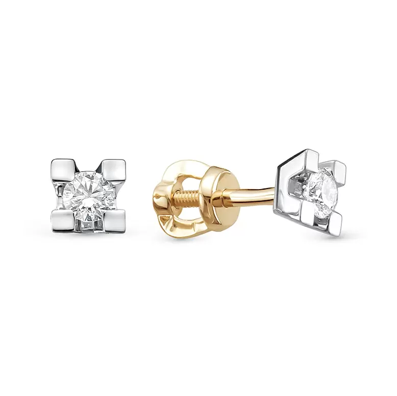 Серьги пусеты 559-210 золото