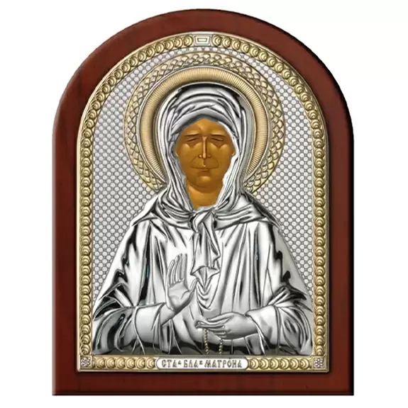 Икона 84440.2 ювелирный сплав Святая Матрона 