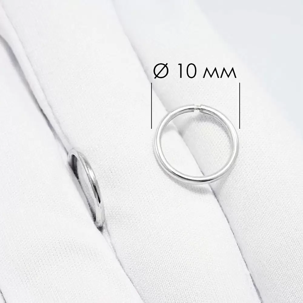 Серьги конго 94140041 серебро