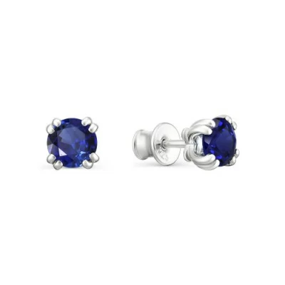 Серьги пусеты 02-1195.0ГТС-00 серебро