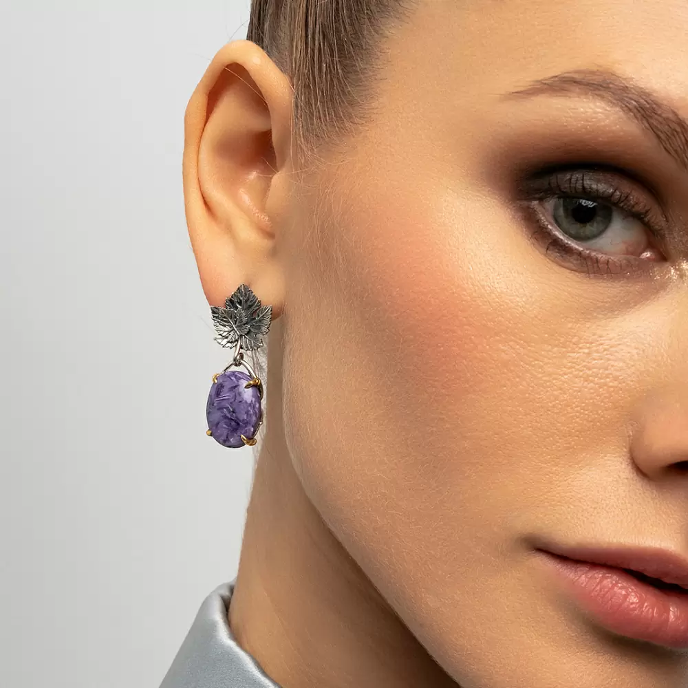 Серьги подвесные ER081580CHT-COV-M серебро_1