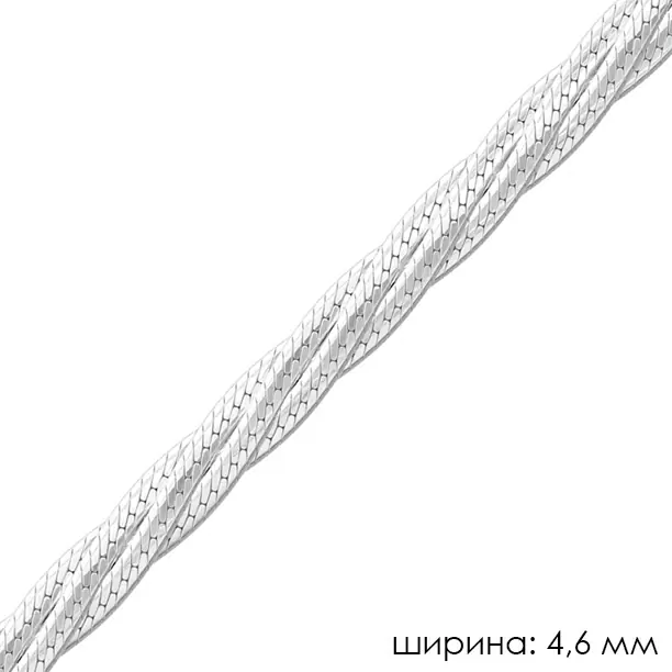 Цепь НЦ22-026Ю-3 d0.40 серебро Полновесная_1