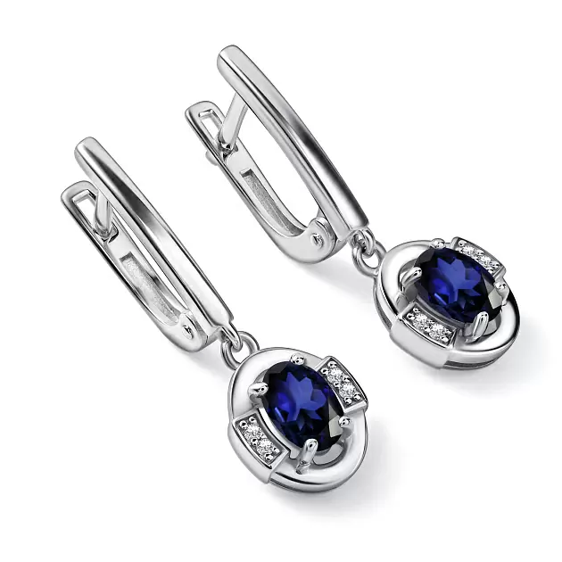 Серьги подвесные 02-4563.000С-00 серебро_1