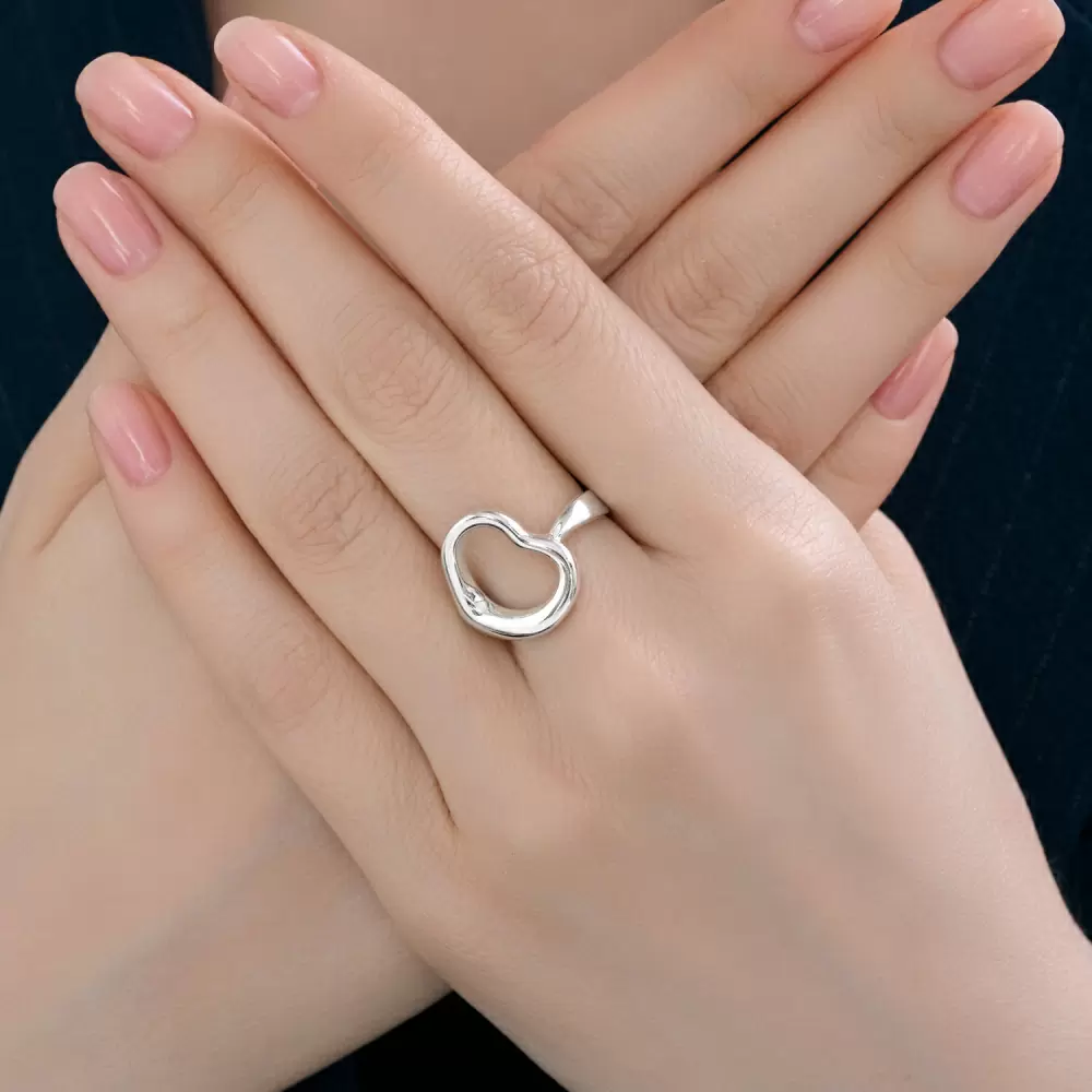 Кольцо 94014695 серебро Сердце