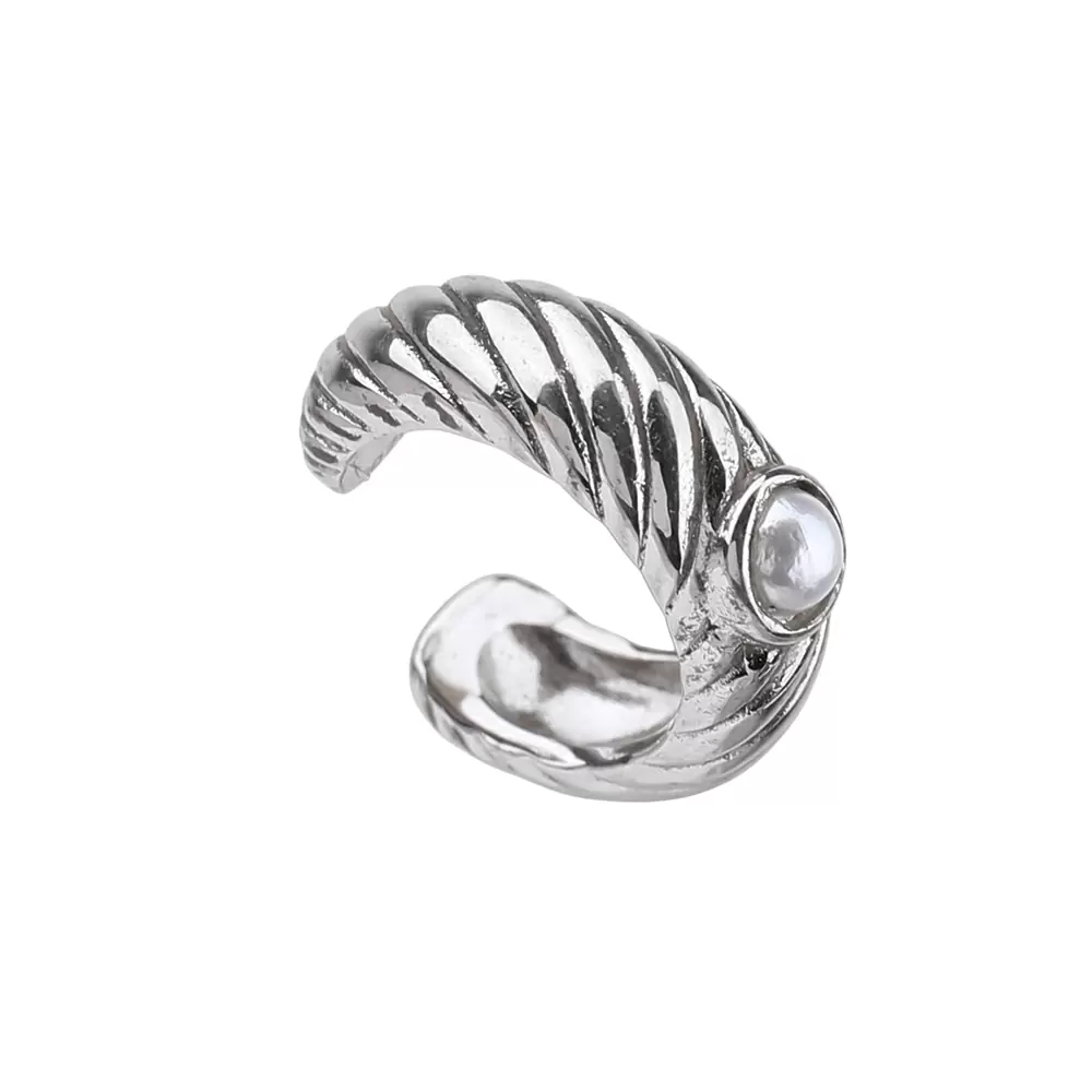 Серьги кафф 72360402 серебро