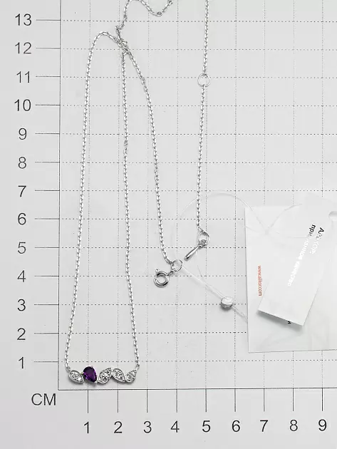 Колье 06-3472.00АМ-00 серебро