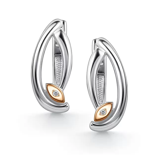 Серьги 02-5047.000Б-00 серебро