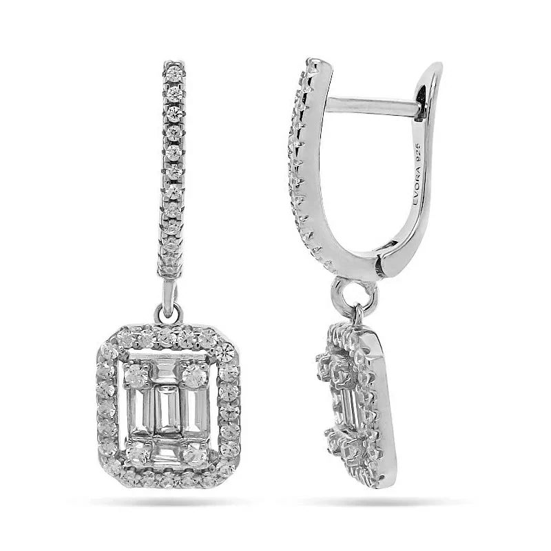 Серьги подвесные 651593 серебро