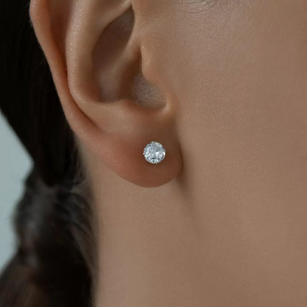 Серьги пусеты 94025254 серебро