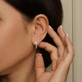 Серьги один камень 1039562-01150-2S серебро_1