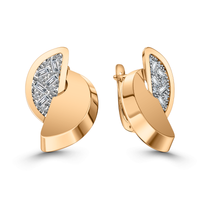 Серьги 108-2110026 золото