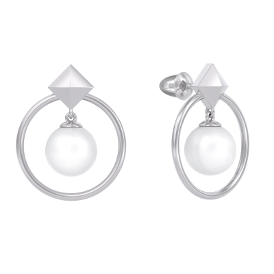 Серьги подвесные 1049642-01250-2S серебро