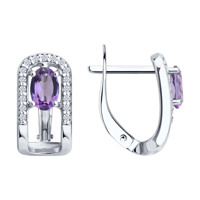 Серьги 92025333 серебро