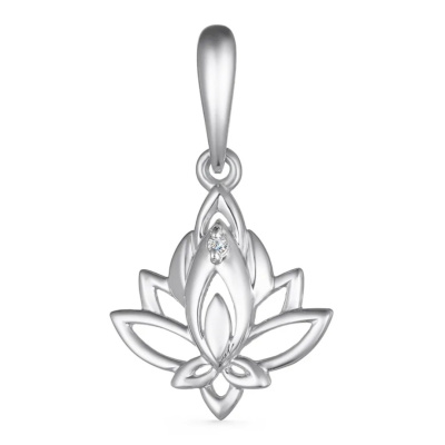 Подвеска 63473 серебро Лотос