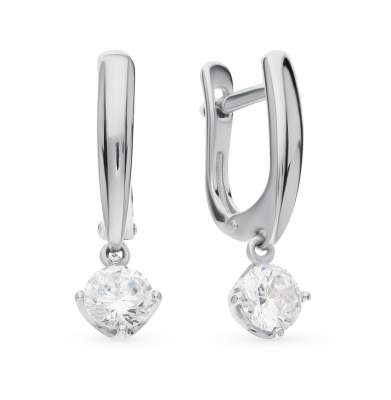 Серьги подвесные 94021940 серебро