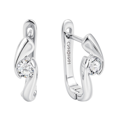 Серьги 192-013050 серебро