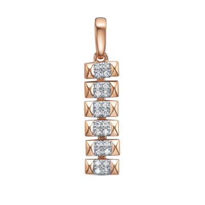 Подвеска 14-080-303-3К золото Картье шипы