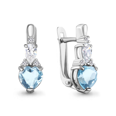 Серьги 45038302А.5 серебро