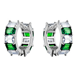 Серьги конго B20559-E-gr серебро