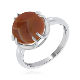 Кольцо один камень 1340681930 серебро